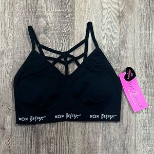 BETSEY JOHNSON PERFORMANCE | Removable cups strappy back bralette